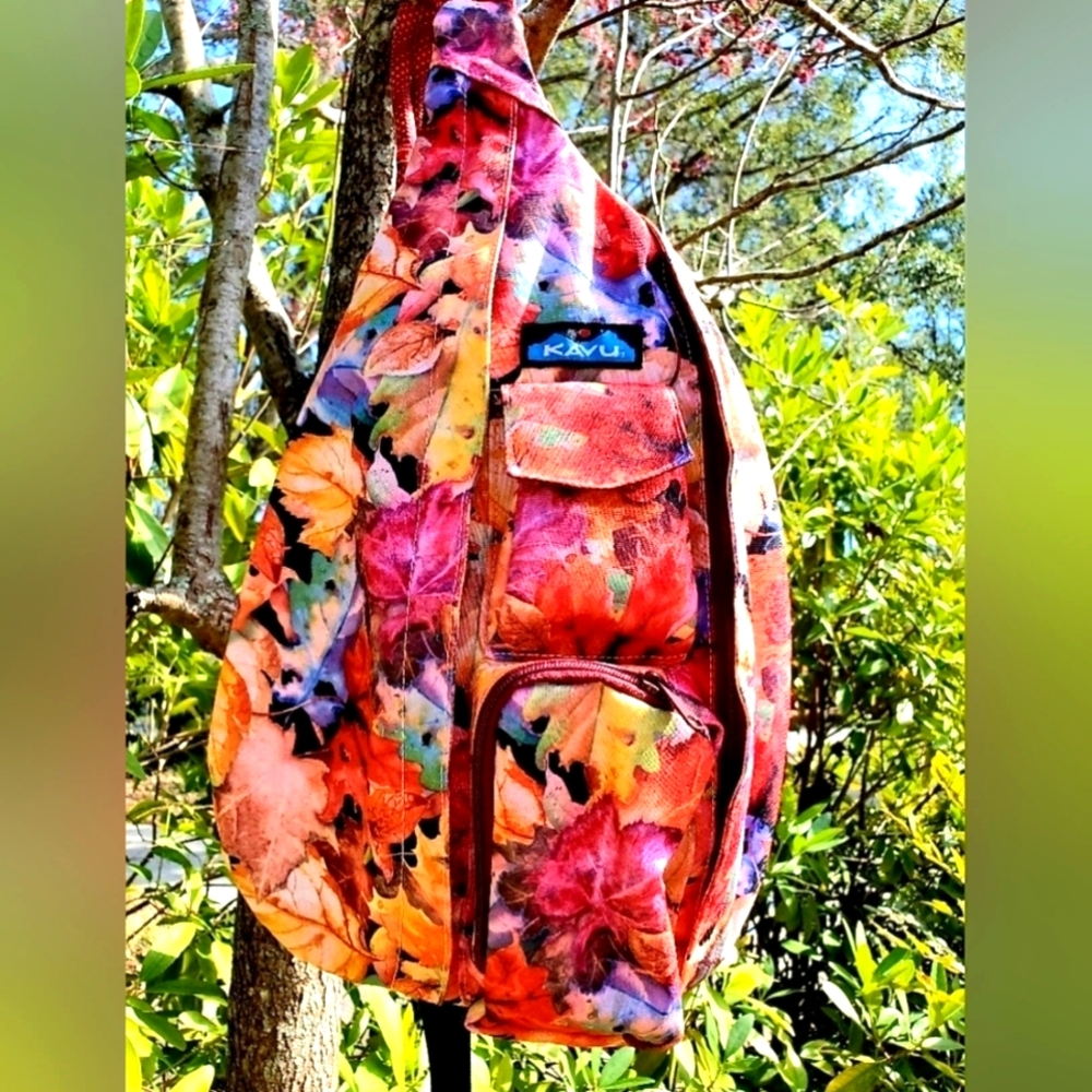 KAVU "LEAF ME BE" Full-Size Rope Bag In EUC *FIRM*